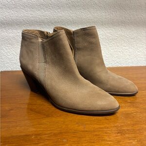 Franco Sarto Taupe Ankle Booties